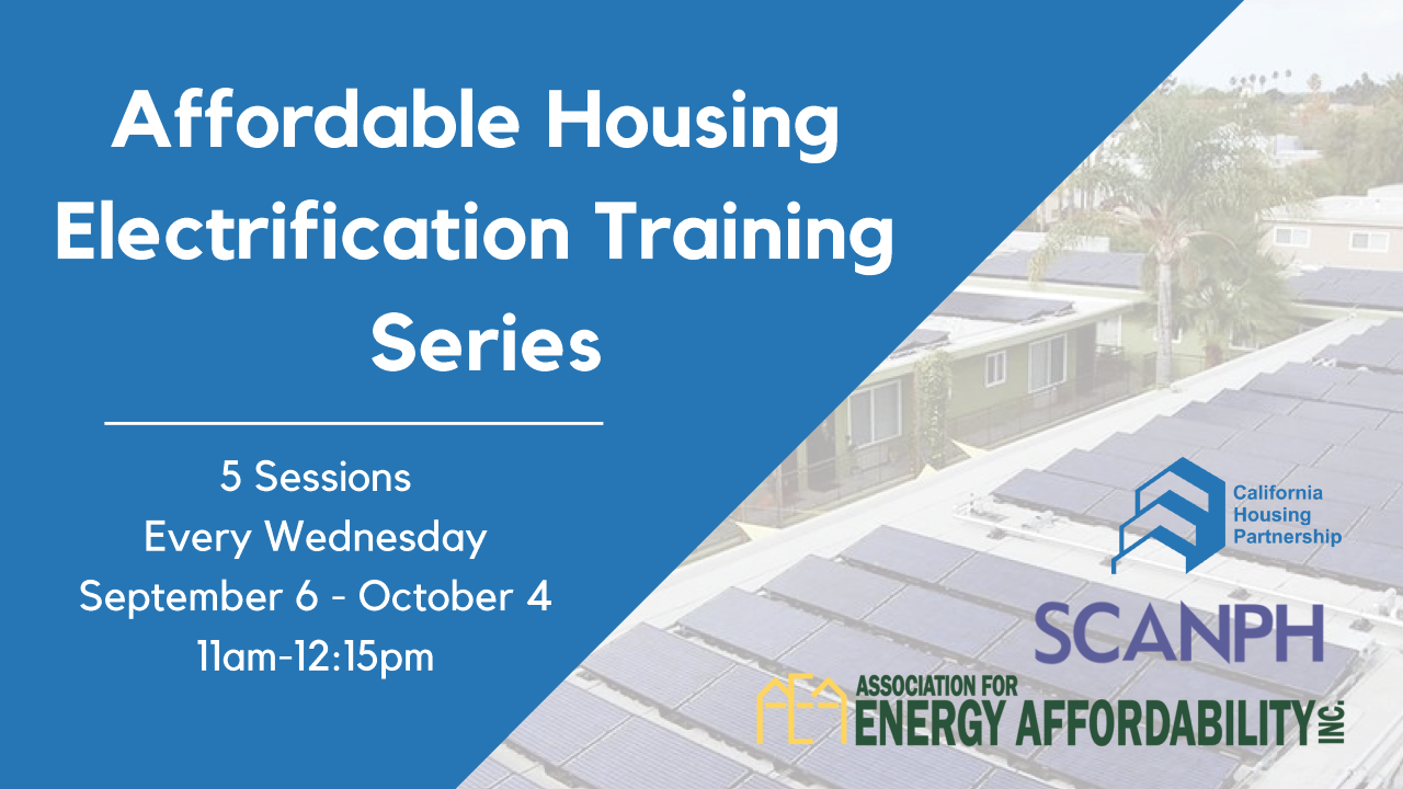 Affordable Housing Electrification Training Series 