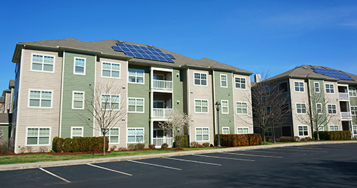 Solar installed on multifamily property 