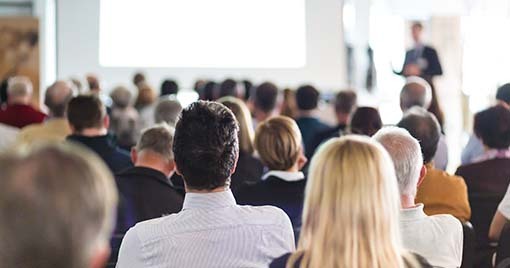 audience in auditorium 