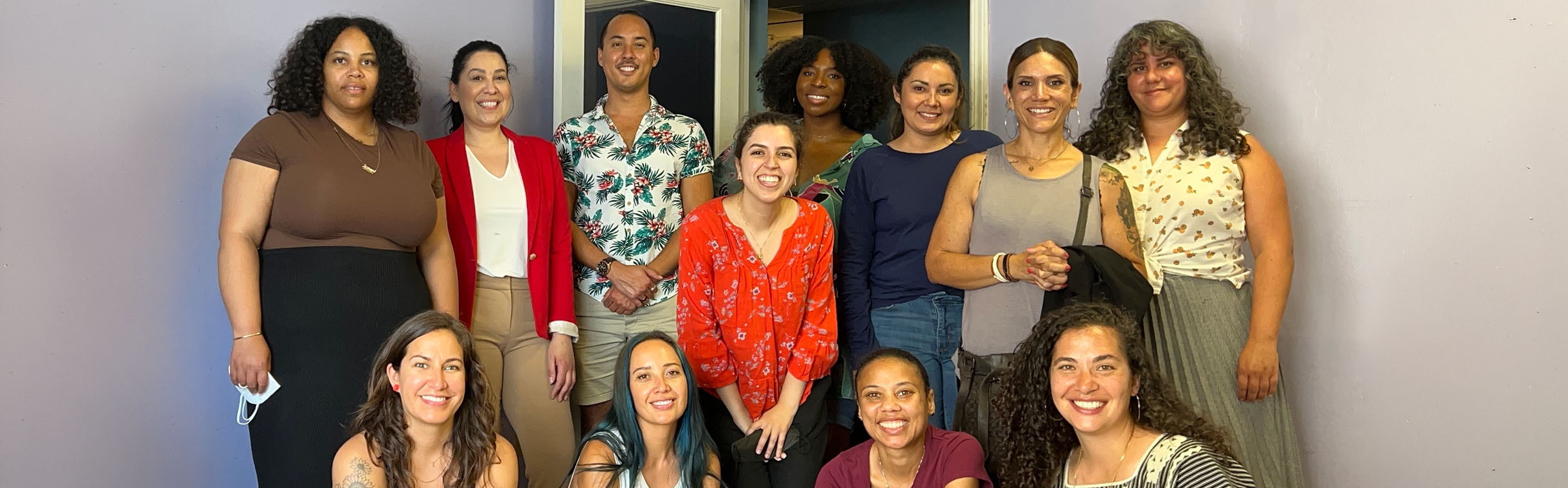 group of people smiling
