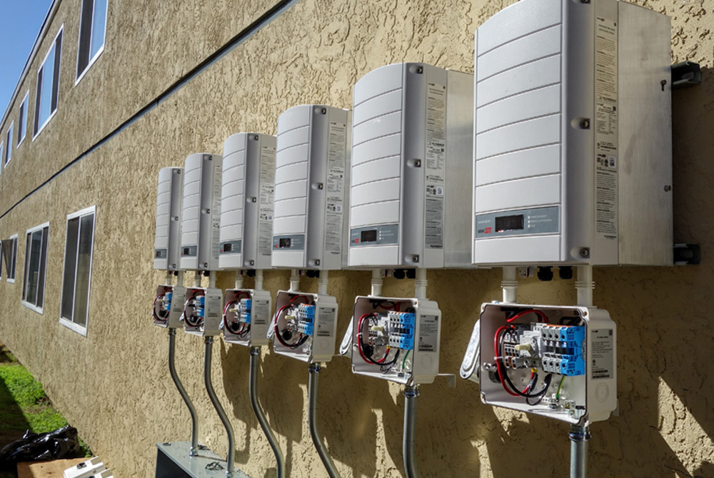 Solar energy meters on multifamily affordable housing